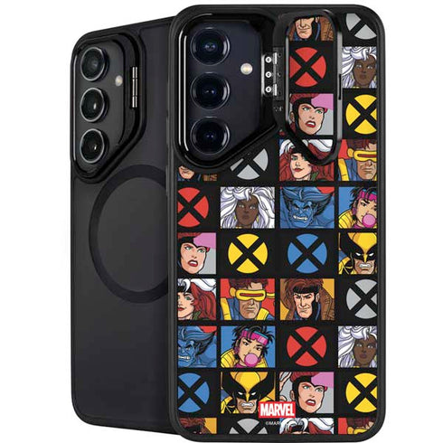 Marvel X-Men Pattern Galaxy S25 Kickstand Case